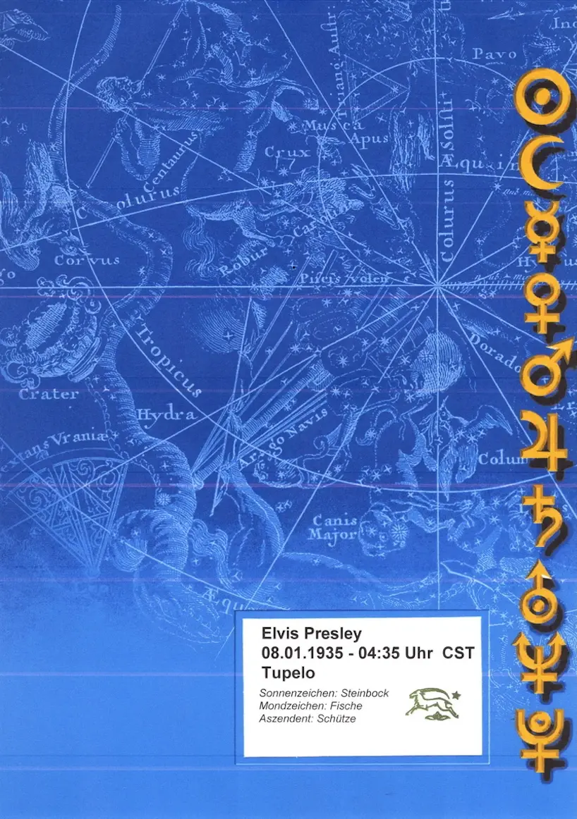 Muster einer gebundenen Horoskopanalyse mit Astro-Deckblatt