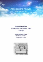 Horoskop Wer passt zu mir - Kurzanalyse