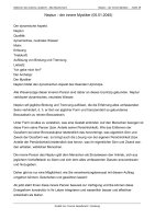 Horoskop Stationen des Lebens  - Langanalyse