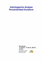 Horoskop Persönlichkeit – Kurzanalyse
